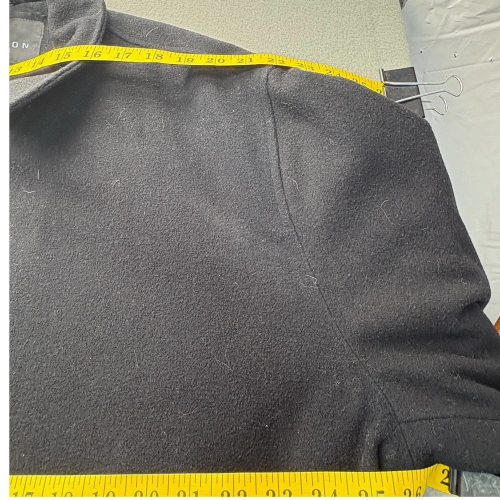 Kenneth Cole Reaction Mens XXL Black Wool Blend Full‎ Zip Harrington Jacket Coat
